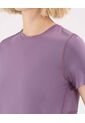 Camiseta Deportiva Manga Corta  Para Mujer Morado Atmos de Atmos