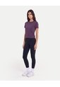Camiseta Boxy Con Bonding  Para Mujer Morado Atmos de Atmos