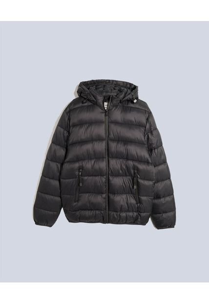 Chaqueta Para Hombre Acolchada Color Negro Marca Atmos #32080022