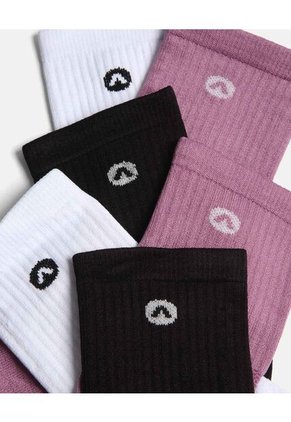 Medias Para Mujer Caña Media Color Fucsia Marca Atmos #31980039