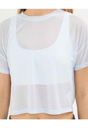 Camiseta Para Mujer Manga Corta Cuello Redondo Color Azul Marca Atmos #31090248