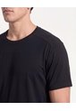 Camiseta Basica Training Nylflow  Para Hombre Negro Atmos de Atmos