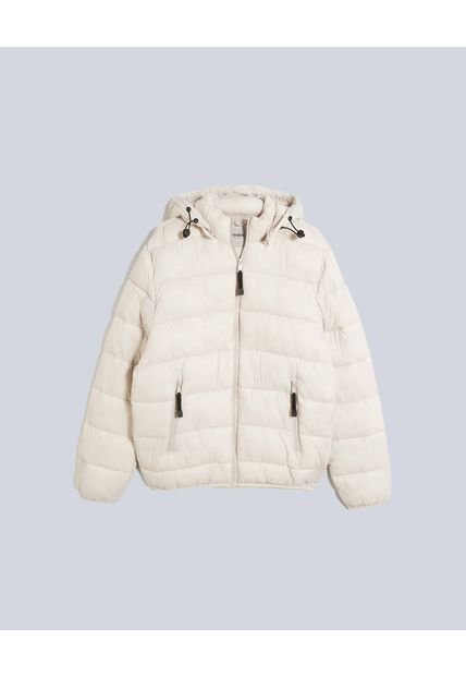 Chaqueta Para Hombre Acolchada Color Beige Marca Atmos #32080024