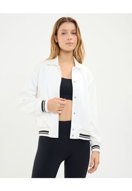 Chaqueta Para Mujer Bomber Color Marfil Marca Atmos #31080038