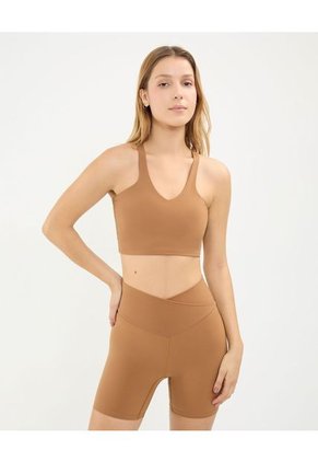 Top Para Mujer  Color Café Marca Atmos #31220135