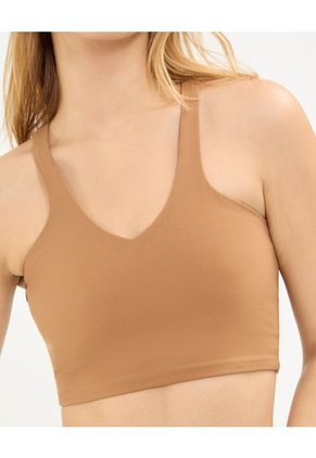 Top Para Mujer  Color Café Marca Atmos #31220135