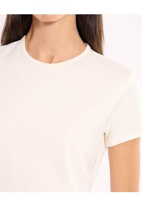 Camiseta  Para Mujer Manga Corta Cuello Redondo Color Blanco Marca Atmos #31090324