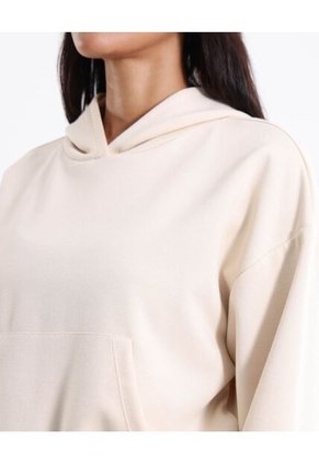 Buzo  Para Mujer Hoodie Color Crema Marca Atmos #31060087