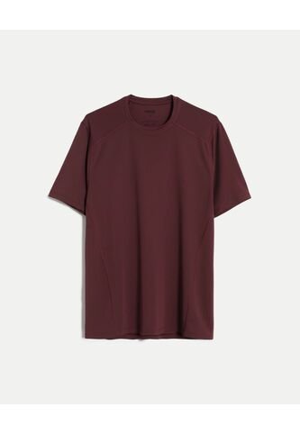Camiseta  Para Hombre Manga Corta Cuello Redondo Color Vino Marca Atmos #32090269 Atmos