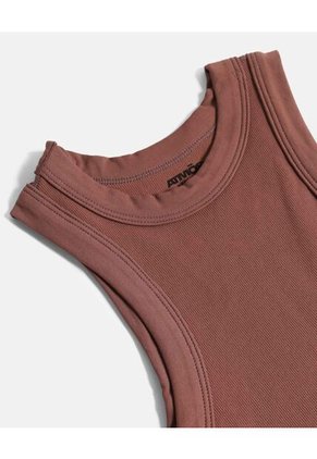 Body Para Mujer Manga Sisa Color Café Marca Atmos #31200016