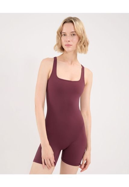 Enterizo Para Mujer Manga Sisa Color Vino Marca Atmos #31320026