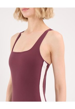 Enterizo Para Mujer Manga Sisa Color Vino Marca Atmos #31320026