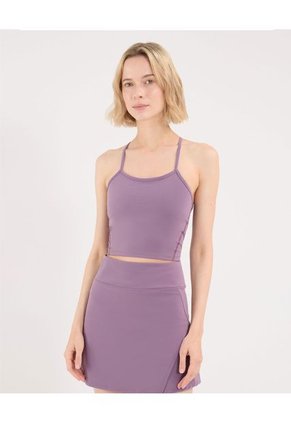 Camiseta Para Mujer Crop Top Color Uva Marca Atmos #31090246