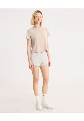 Short Para Mujer Multiusos Punto Color Avena Marca Atmos #31190090