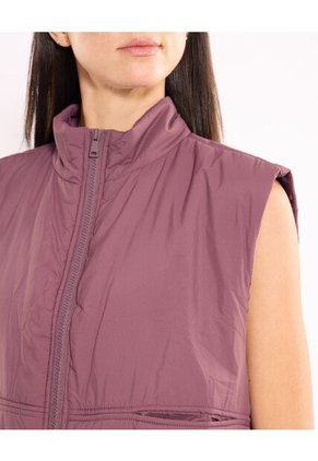 Chaleco Para Mujer Acolchado Color Morado Marca Atmos #31250008