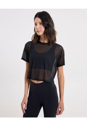 Camiseta Para Mujer Manga Corta Color Negro Marca Atmos #31090095