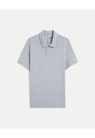 Polo Para Hombre Cuello Maquina Sin Bolsillo Color Gris Marca Atmos #32110009 Atmos