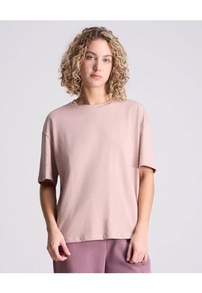 Camiseta Para Mujer Manga Corta Cuello Redondo Color Rosado Marca Atmos #31090206