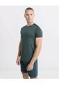 Camiseta Manga Corta Básica Training Ashton  Para Hombre Verde Atmos de Atmos