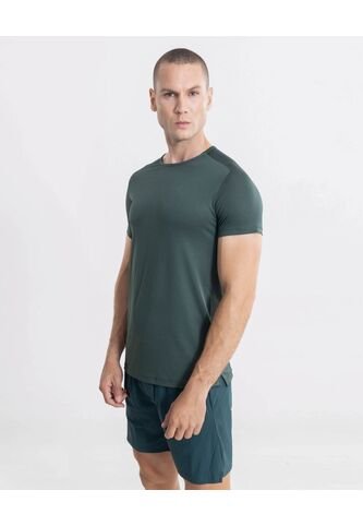 Camiseta Manga Corta Básica Training Ashton  Para Hombre Verde Atmos Atmos