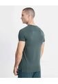 Camiseta Manga Corta Básica Training Ashton  Para Hombre Verde Atmos de Atmos
