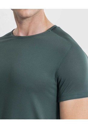 Camiseta Manga Corta Básica Training Ashton  Para Hombre Verde Atmos
