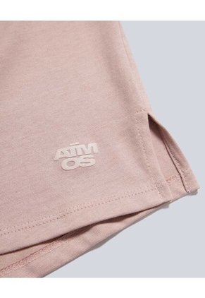 Camiseta Para Mujer Manga Corta Cuello Redondo Color Rosado Marca Atmos #31090206