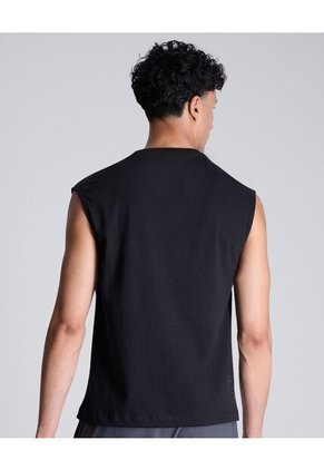 Camiseta Para Hombre Manga Sisa Cuello Redondo Color Negro Marca Atmos #32090180