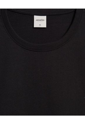 Camiseta Para Hombre Manga Sisa Cuello Redondo Color Negro Marca Atmos #32090180