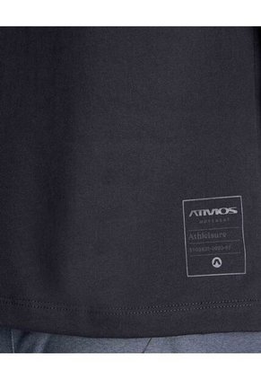 Camiseta Para Hombre Manga Sisa Cuello Redondo Color Negro Marca Atmos #32090180