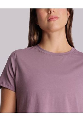 Camiseta Para Mujer Manga Corta Color Morado Marca Atmos #31090141