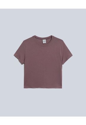 Camiseta Para Mujer Manga Corta Color Morado Marca Atmos #31090141