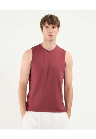 Camiseta Para Hombre Manga Sisa Cuello Redondo Color Vino Marca Atmos #32090199 Atmos