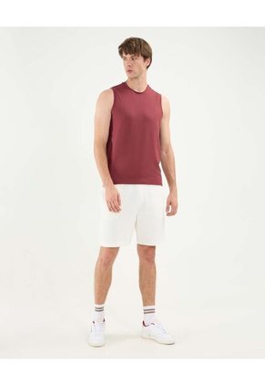 Camiseta Para Hombre Manga Sisa Cuello Redondo Color Vino Marca Atmos #32090199