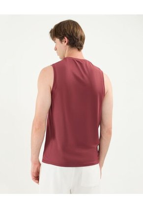 Camiseta Para Hombre Manga Sisa Cuello Redondo Color Vino Marca Atmos #32090199