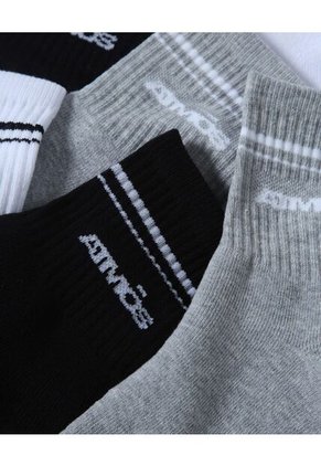 Pack X3 Medias Caña Media En Algodón  Para Hombre Surtido Atmos