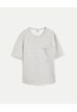 Camiseta Relaxed Fit Manga Corta Con Bolsillo  Para Hombre Gris Atmos de Atmos