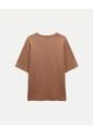 Camiseta Manga Corta Relaxed Fit  Para Hombre Mocca Atmos de Atmos