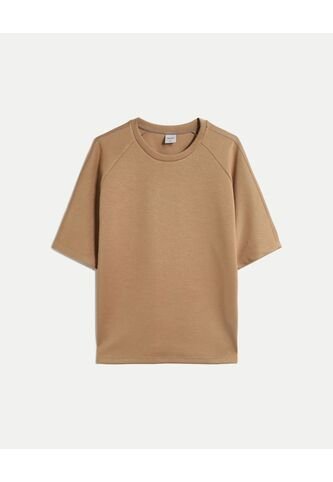 Camiseta Amplia Manga Ranglan Plush  Para Hombre Café Atmos Atmos