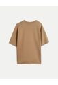 Camiseta Amplia Manga Ranglan Plush  Para Hombre Café Atmos de Atmos