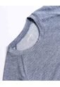 Camiseta Seamless Cuello Redondo  Para Hombre Azul Atmos de Atmos