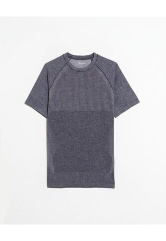 Camiseta Seamless Cuello Redondo  Para Hombre Negro Atmos Atmos
