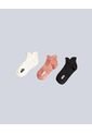 Pack X 3 Medias Tobilleras X3 Para Mujer Salmon Atmos de Atmos