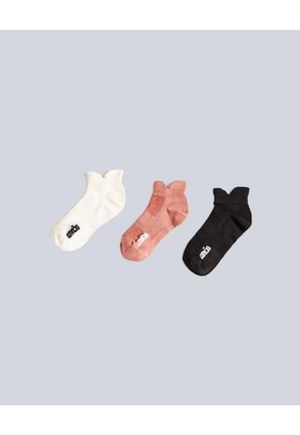Pack X 3 Medias Tobilleras X3 Para Mujer Salmon Atmos Atmos