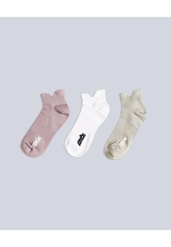 Pack X 3 Medias Tobilleras X3 Para Mujer Lila Atmos Atmos
