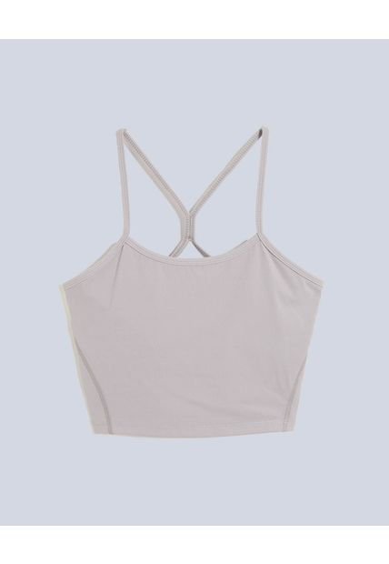 Camiseta Para Mujer Crop Top Color Gris Marca Atmos #31090228
