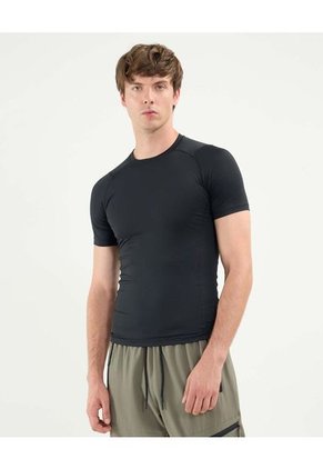 Camiseta Para Hombre Manga Corta Cuello Redondo Color Negro Marca Atmos #32090214