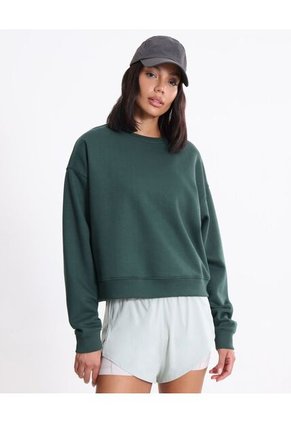 Buzo Básico Cuello Redondo Para Mujer Verde Atmos