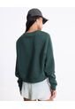 Buzo Básico Cuello Redondo  Para Mujer Verde Atmos de Atmos