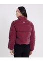 Chaqueta Acolchada Cuello Alto Para Mujer  Deportiva  Color Vino Marca Atmos de Atmos